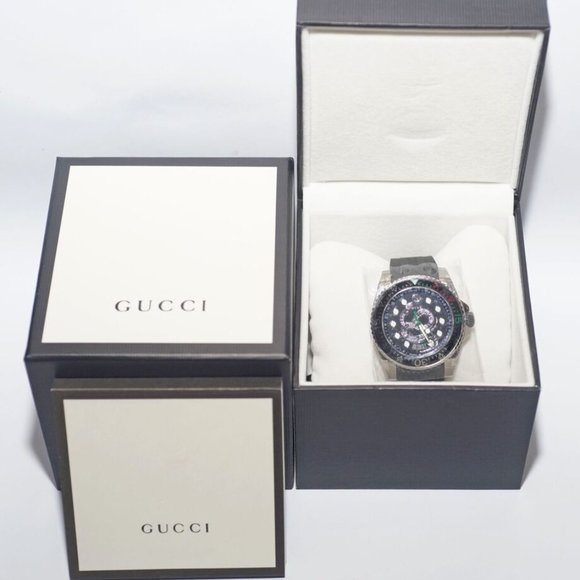 Gucci Dive Swiss Made, Snake Black Dial Quartz Watch, Brand New w/ Box YA136323 - Picture 4 of 8
